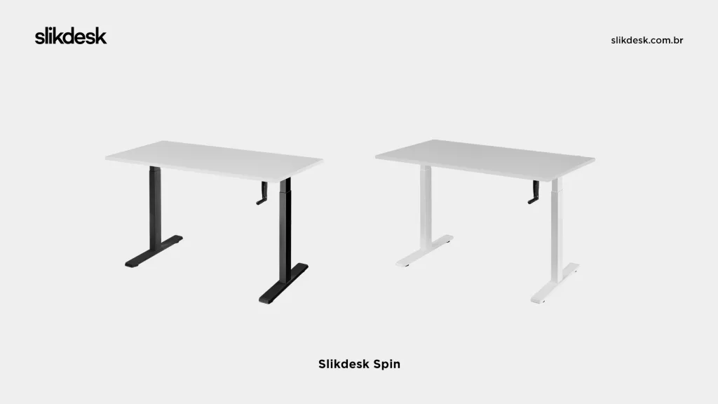 Mesa com regulagem de altura manual Slikdesk Spin